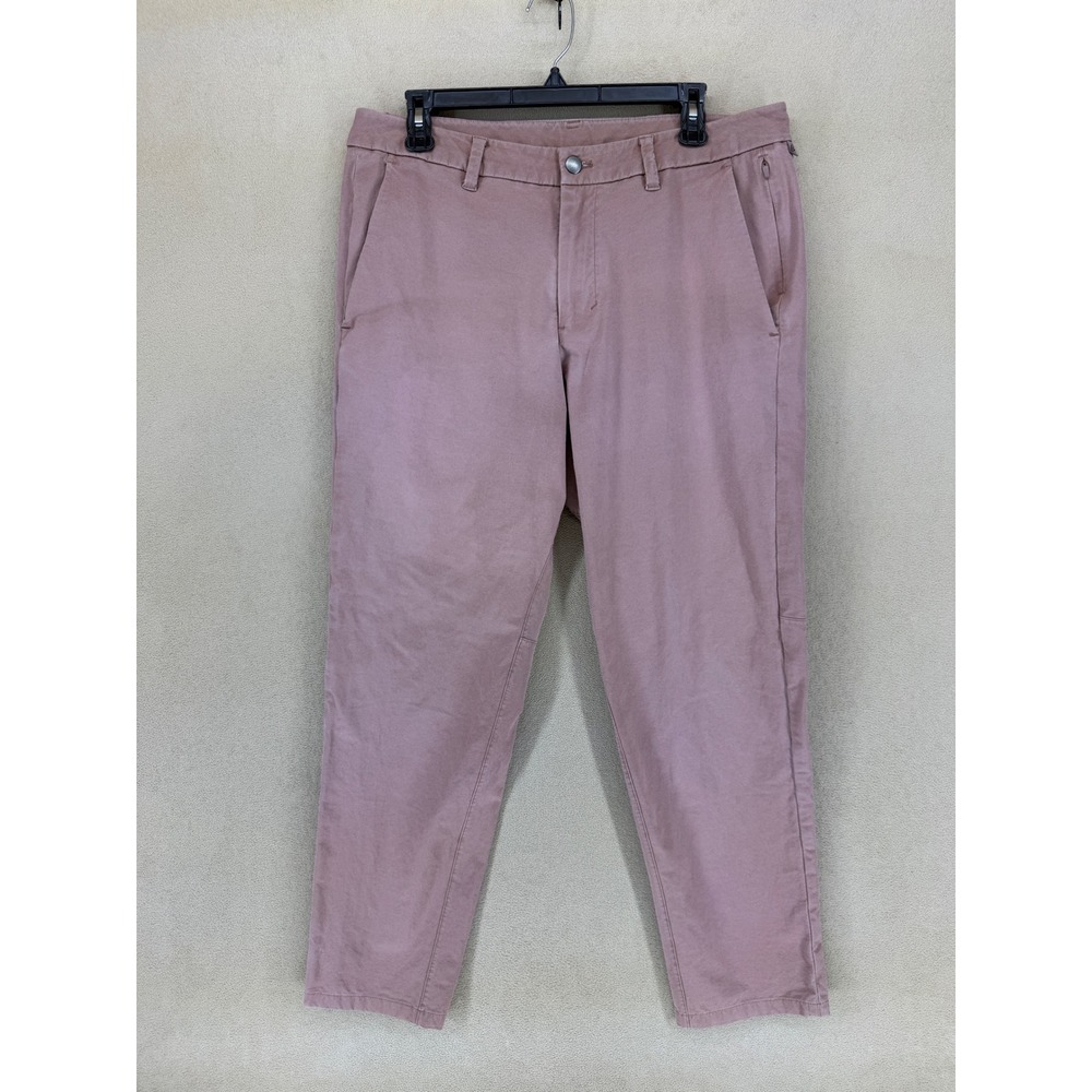 Lululemon ABC Pants Mens 34 Slim‎ Fit Mauve Casual Chino Trousers 5 Pockets